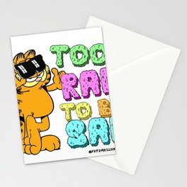 Too Rad to be Sad Garfield the Cat Stationery Cards