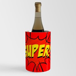 Comic Book Super Heroes ft. Iron Man, Super Man Wine Chiller