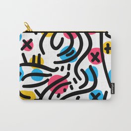 Happy Doodle Graffiti Pattern Carry-All Pouch