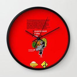 Government Of the Rich Super Majority Wall Clock