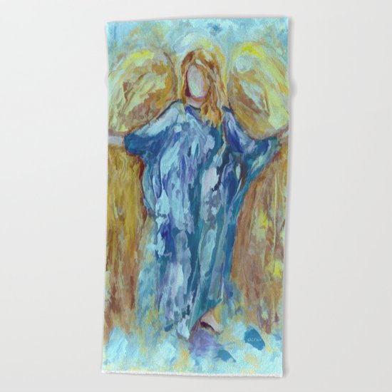 Guardian Angel Beach Towel