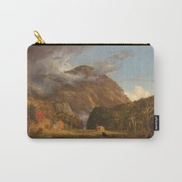 Vintage mountainous landscape painting Carry-All Pouch