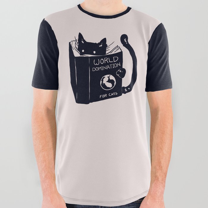 World Domination For Cats All Over Graphic Tee