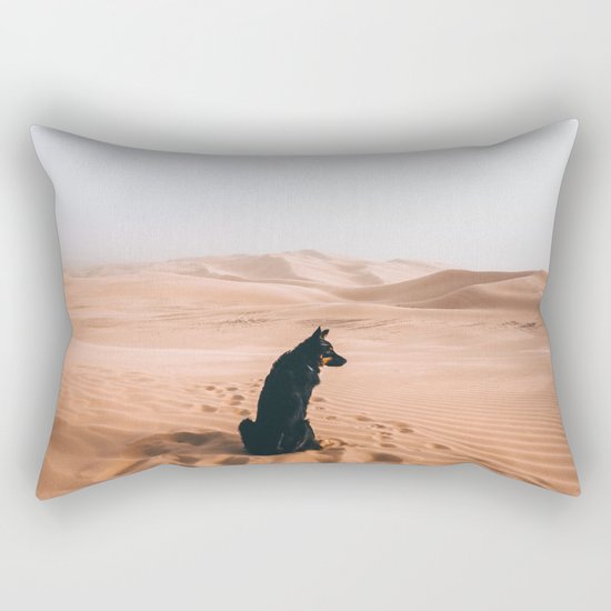 Find your way back home | Imperial Sand Dunes, California Rectangular Pillow
