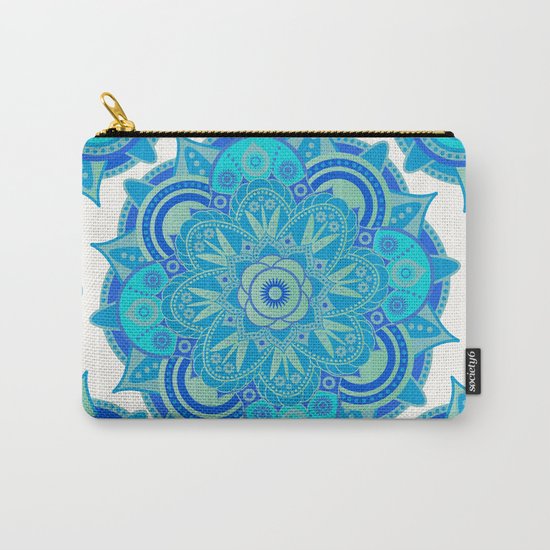 Throat Chakra Mandala Carry-All Pouch