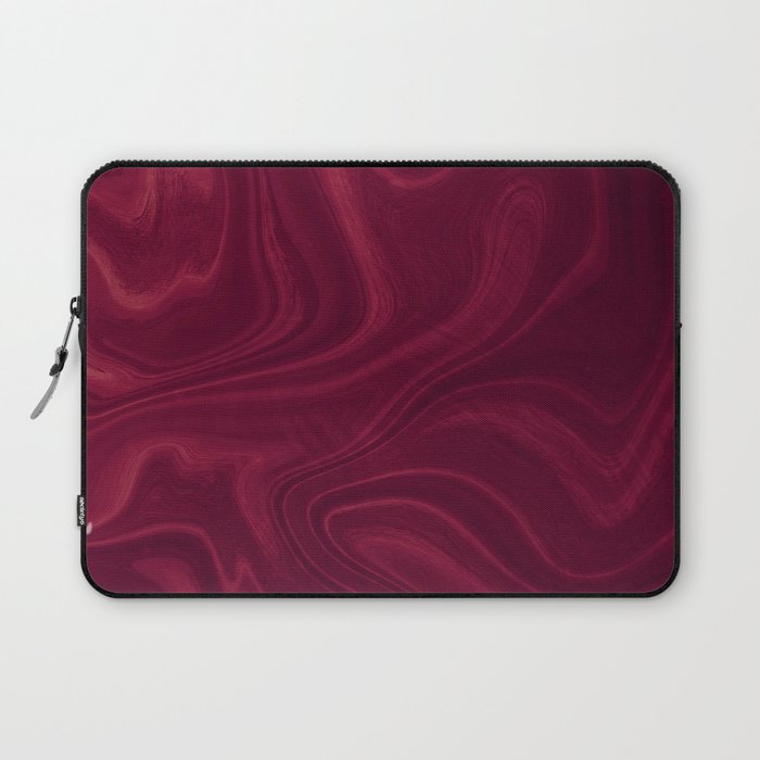 Burgundy Swirl Marble Laptop Sleeve