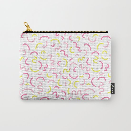 Cute pattern print design nursery decor bright sunny scandinavian Carry-All Pouch
