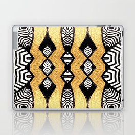 Black and Gold Laptop Skin