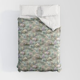 Pastel Floral Pattern Comforter