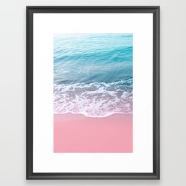 Pink Ocean Beauty Dream #1 #wall #decor #art #society6 Framed Art Print