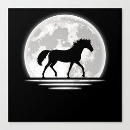 Horse Riding Tab Gift Canvas Print