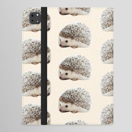 cute beige woodland animal baby hedgehog iPad Folio Case