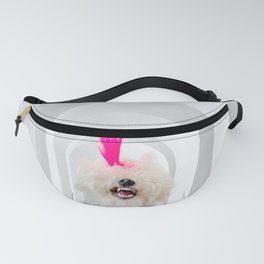 Punk Pup bring down the house - Coton de Tulear in Halloween costume  Fanny Pack