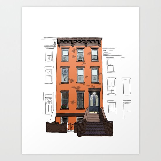 Brooklyn Brownstone Art Print