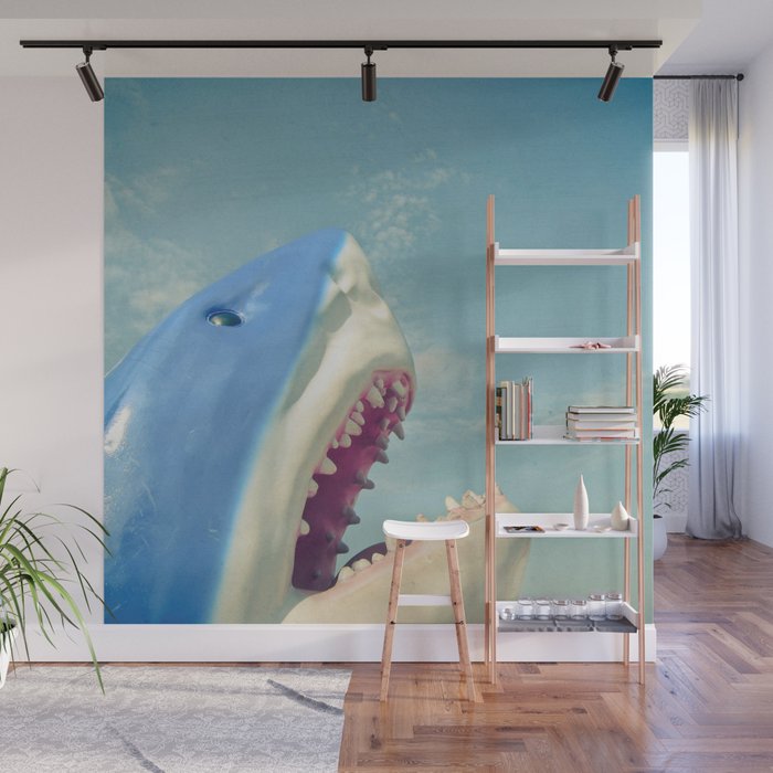 Shark! Wall Mural by Cassia Beck | Society6