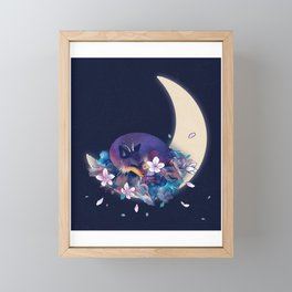 Galaxy Fox Framed Mini Art Print