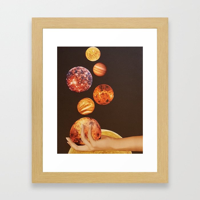 Planet Juggle Framed Art Print
