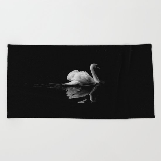 Black swan Beach Towel