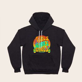Floral Retro Summer Design Girls Girls Girls Summer Pineapples Hoody