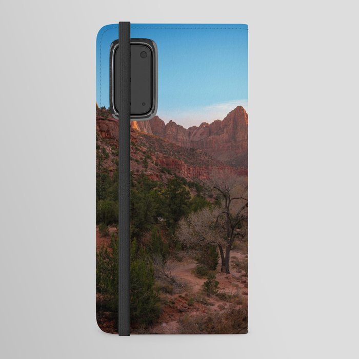 The Watchman Sunset Zion National Park Utah Landscape Android Wallet Case