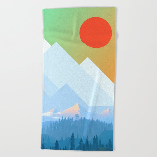 Mountains XVII Beach Towel