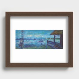 The Journey on the Sailboat Recessed Framed Print