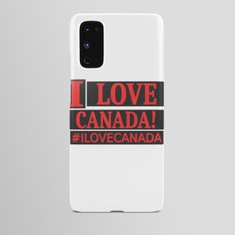 Cute Expression Design "#ILOVECANADA". Buy Now Android Case