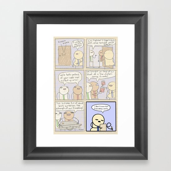Antics #320 - wishful thinking Framed Art Print