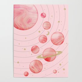 The Pink Solar System Poster