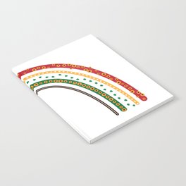 Abstract Sunflower boho rainbow  Notebook
