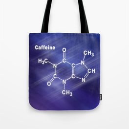 Caffeine Structural chemical formula Tote Bag
