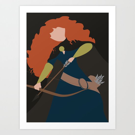 Merida - Brave - Minimalist Art Print