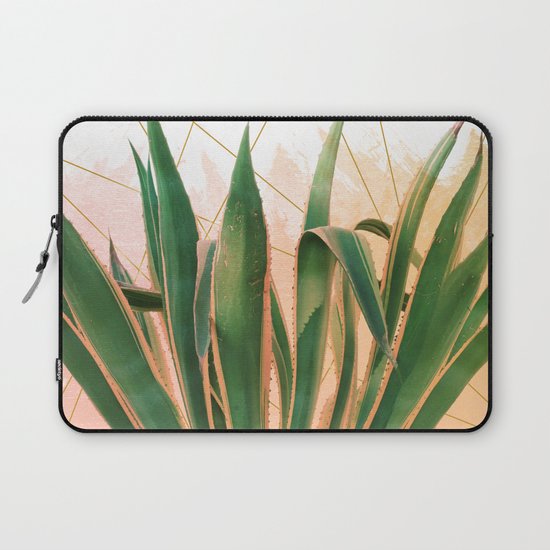 Cactus with geometric Laptop Sleeve