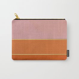 Orange, Pink And Gold Abstract Painting Carry-All Pouch