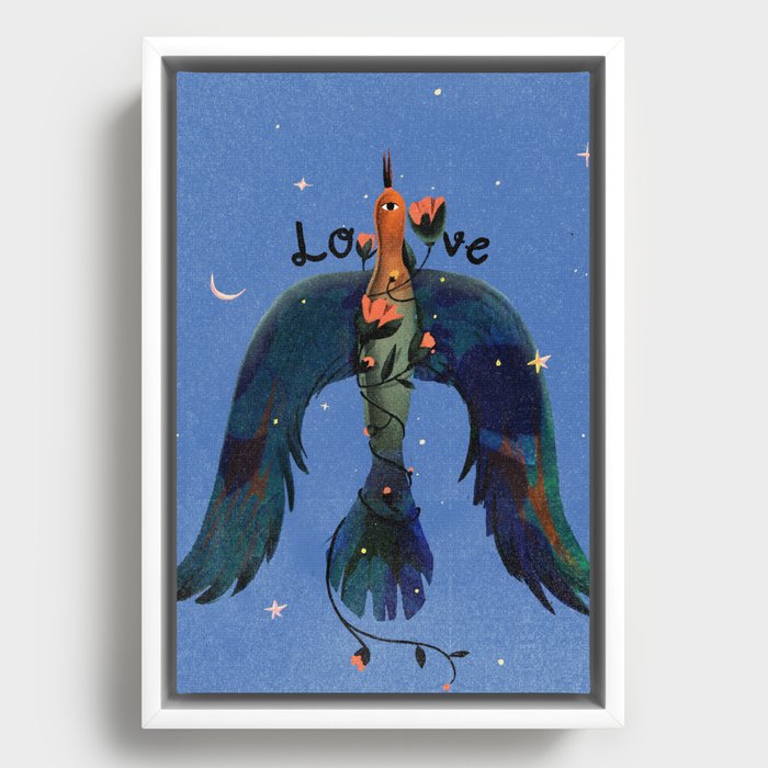 Love in the air Framed Canvas