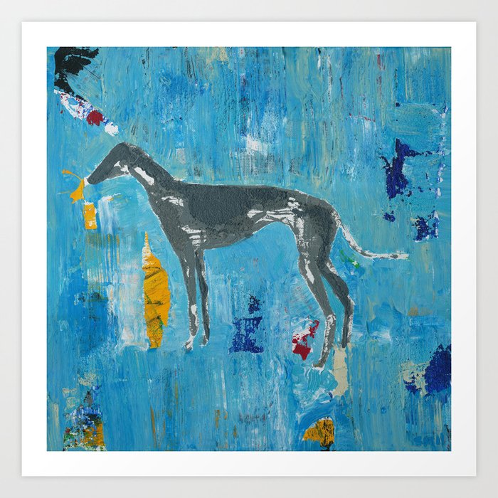 Greyhound canvas prints sales