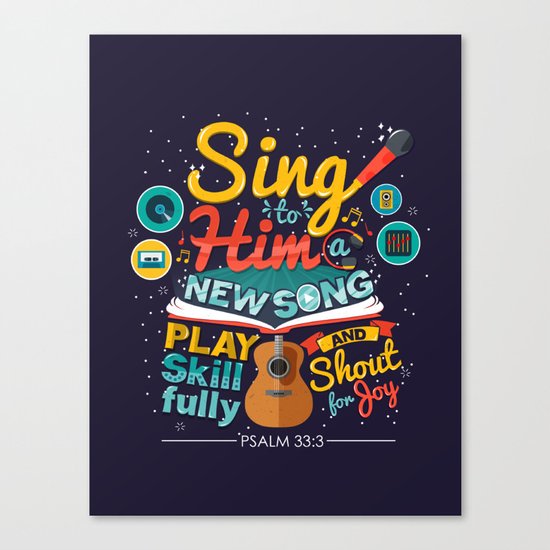 Psalm 33 Canvas Print