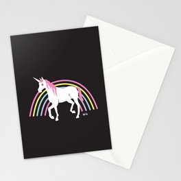 Rainbow Unicorns Stationery Cards