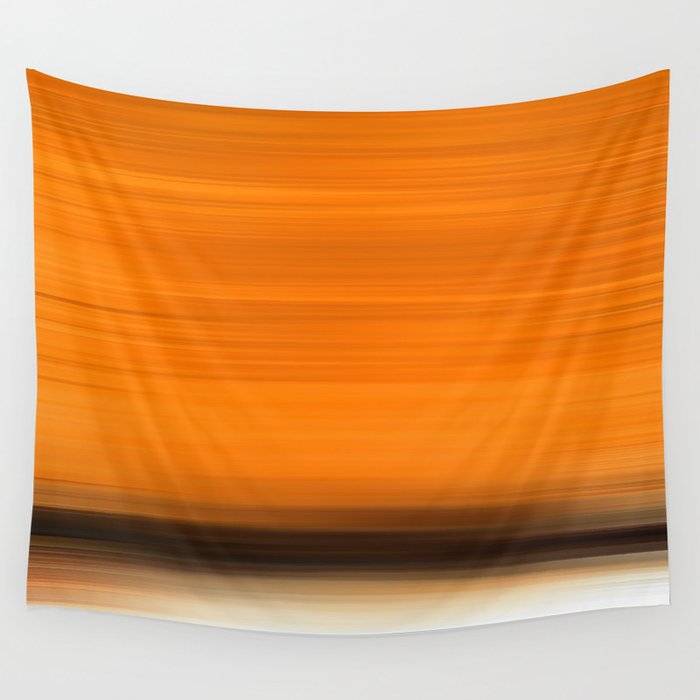 Orange Rising - Colorful Color Block Art Wall Tapestry