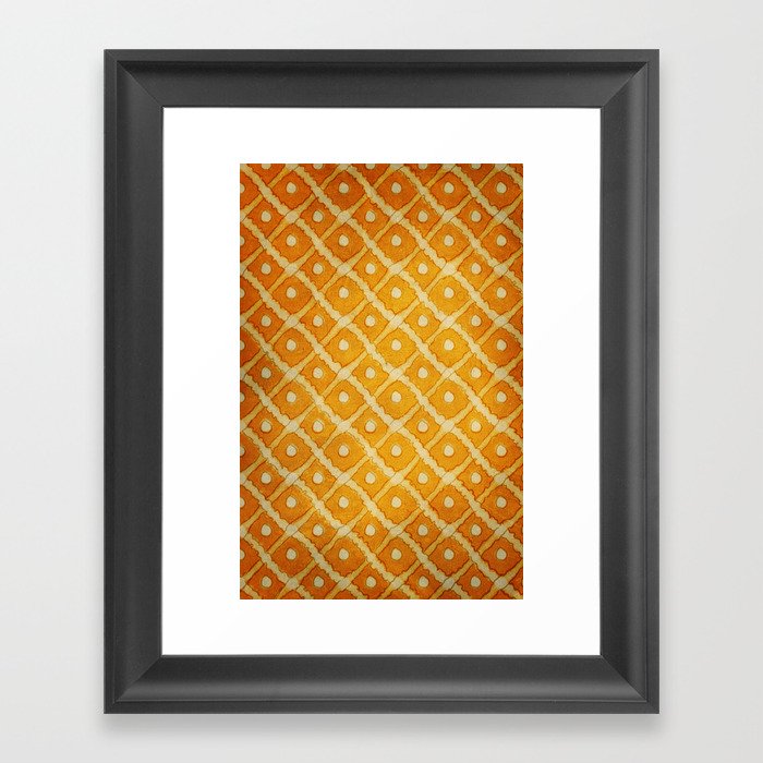 Yellow Pattern Framed Art Print