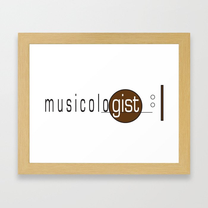 musicologist Framed Art Print