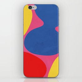 Retro Colorful Abstract Shapes iPhone Skin