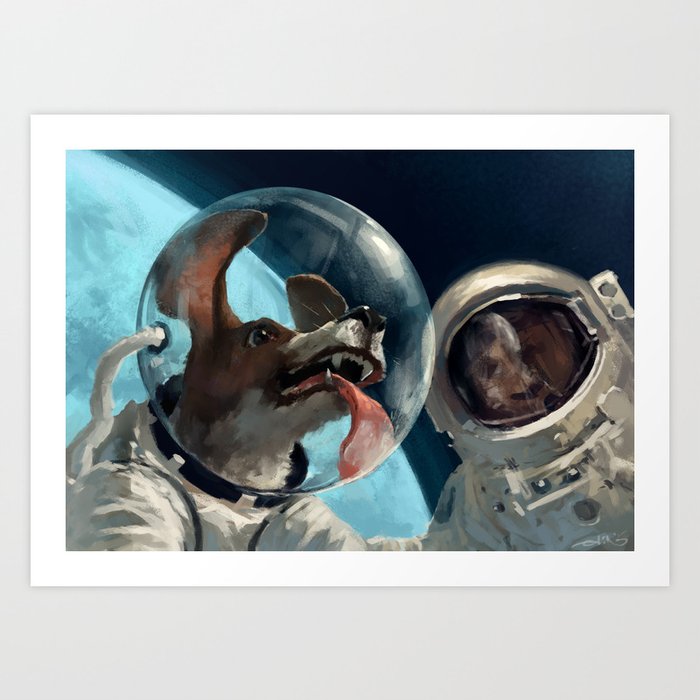 In out space Art Print