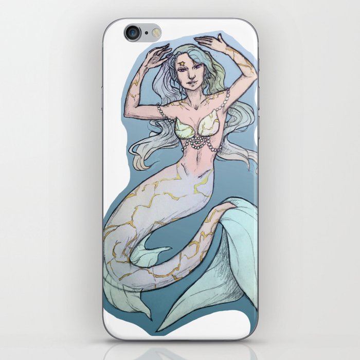 Marble Mermaid iPhone Skin