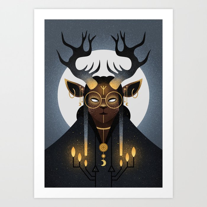 Elk Art Print