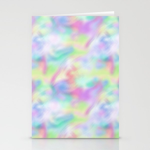 Colorful Iridescent Pattern Stationery Cards