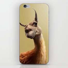 Smiling Llama Selfie iPhone Skin