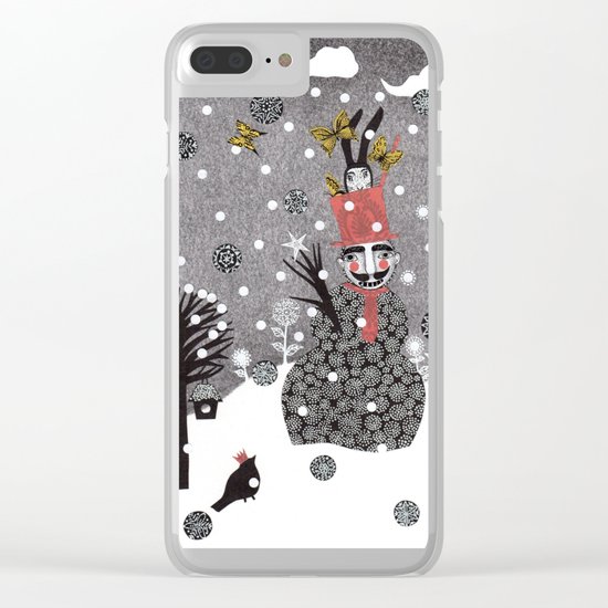 Snow Magician Clear iPhone Case