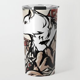 Wolf Ukiyo-e Travel Mug