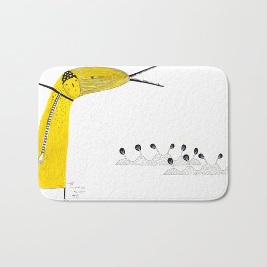 A single rose can be my garden. Bath Mat